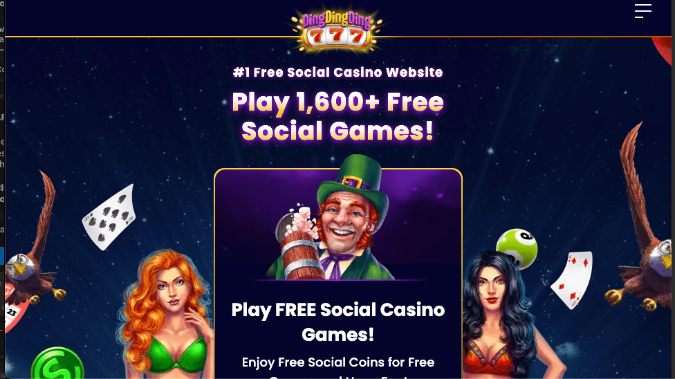Ding Ding Ding Casino homepage banner desktop